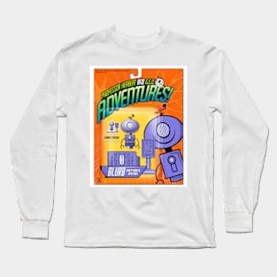 PROFESSOR HERBERT AND G.E.O. ADVENTURES: Blurb Action Figure Art Print Long Sleeve T-Shirt